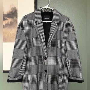 Madewell B&W oversized Dorset Blazer. Size XL